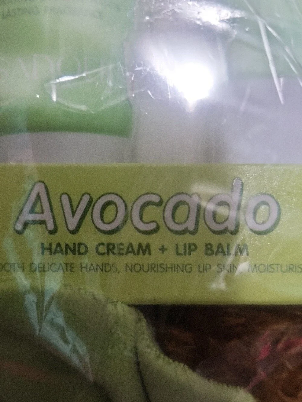 Avocado Hand Cream & Lip Balm Gift Set - Green